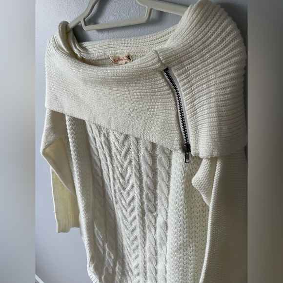 It’s Our Time White Off the Shoulder Sweater - Picture 4 of 5